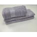 Рушники махрові жаккардові LUX COTTON AKASYA, 100% бавовна 520 г/м2, лілові, ТМ Gulcan