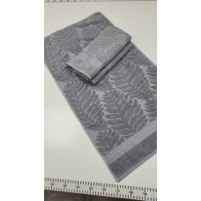 Рушники махрові жаккардові LUX COTTON AKASYA, 100% бавовна 520 г/м2, лілові, ТМ Gulcan