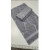 Рушники махрові жаккардові LUX COTTON AKASYA, 100% бавовна 520 г/м2, лілові, ТМ Gulcan