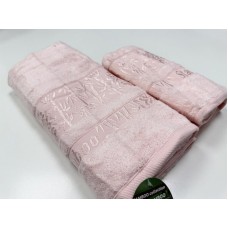 Рушники махрові RUBY BAMBOO, 100% бамбук 550 г/м2, персиковий, ТМ Cestepe