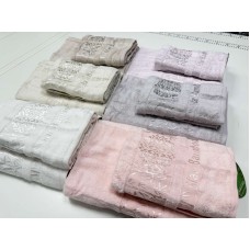 Рушники махрові SILK BAMBOO, 100% бамбук 550 г/м2, пісочні, ТМ Cestepe Рушники махрові SILK BAMBOO, 100% бамбук 550 г/м2, пісочні, ТМ Cestepe