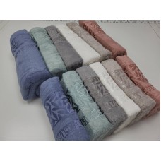 Рушники махрові SILK BAMBOO, 100% бамбук 550 г/м2, білі, ТМ Cestepe
