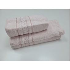 Рушники махрові VIP COTTON FILIZ-N, 100% бавовна 520 г/м2, св. рожеві, ТМ Cestepe