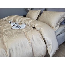 Комплект постільної білизни Сатин JACQUARD, ROSE BEIGE