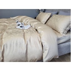 Комплект постільної білизни Сатин JACQUARD, ROSE BEIGE