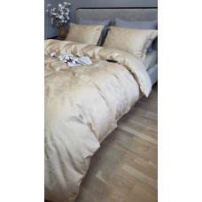 Комплект постільної білизни Сатин JACQUARD, ROSE BEIGE