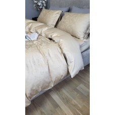 Комплект постільної білизни Сатин JACQUARD, ROSE BEIGE