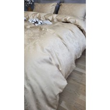 Комплект постільної білизни Сатин JACQUARD, ROSE BEIGE