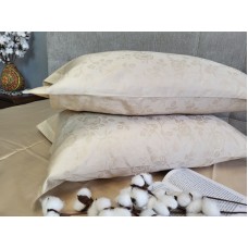 Комплект постільної білизни Сатин JACQUARD, ROSE BEIGE