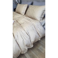 Комплект постільної білизни Сатин JACQUARD, ROSE BEIGE