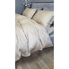 Комплект постільної білизни Сатин JACQUARD, ROSE BEIGE