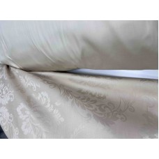 Комплект постільної білизни Tiara Beige, Сатин Жаккард, ТМ Комфорт-текстиль