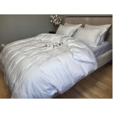 Комплект постільної білизни Сатин JACQUARD, TIARA WHITE