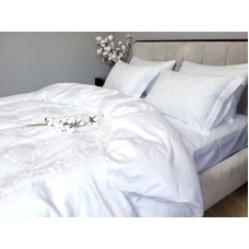 Комплект постільної білизни Сатин JACQUARD, TIARA WHITE