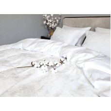 Комплект постільної білизни Сатин JACQUARD, TIARA WHITE