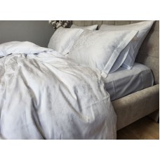 Комплект постільної білизни Сатин JACQUARD, TIARA WHITE