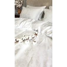 Комплект постільної білизни Сатин JACQUARD, TIARA WHITE