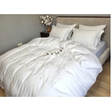 Комплект постільної білизни Сатин JACQUARD, TIARA WHITE