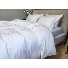 Комплект постільної білизни Сатин JACQUARD, TIARA WHITE