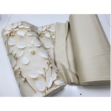 Комплект постільної білизни Leaves, Сатин Преміум, ТМ Комфорт-текстиль