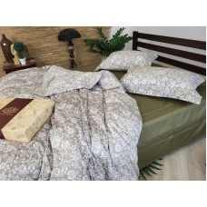 Комплект постільної білизни Сатин PREMIUM, MUSCAT OLIVE Комплект постільної білизни Сатин PREMIUM, MUSCAT OLIVE