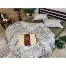 Комплект постільної білизни Сатин PREMIUM, MUSCAT OLIVE