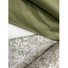 Комплект постільної білизни Сатин PREMIUM, MUSCAT OLIVE