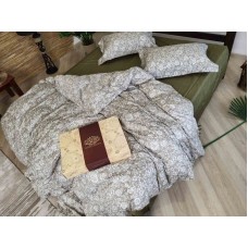 Комплект постільної білизни Сатин PREMIUM, MUSCAT OLIVE