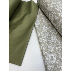 Комплект постільної білизни Сатин PREMIUM, MUSCAT OLIVE