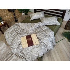 Комплект постільної білизни Сатин PREMIUM, MUSCAT OLIVE