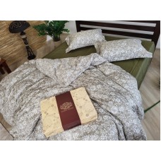 Комплект постільної білизни Сатин PREMIUM, MUSCAT OLIVE