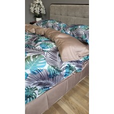 Комплект постільної білизни Сатин PREMIUM, TROPICS