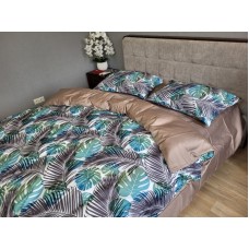 Комплект постільної білизни Сатин PREMIUM, TROPICS