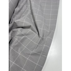 Комплект постільної білизни Gray plaid, Варена бавовна, ТМ Комфорт-текстиль