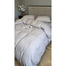 Комплект постільної білизни Сірий мусон S146, Turkish flannel