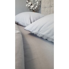 Комплект постільної білизни Сірий S147, Turkish flannel