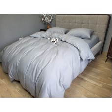 Комплект постільної білизни Сірий S147, Turkish flannel