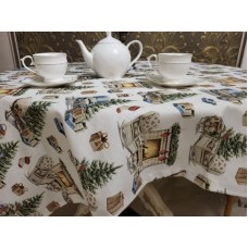 Скатертина Новорічна, кругла