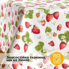 Скатертина Прем’єр водовідштовхувальна ТМ IDEIA 140 x 170 см полуниця