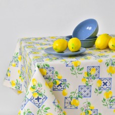 Скатертина з водовідштовхувальним просоченням IDEIA 140 x 170 см бавовна лимон