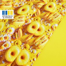 Скатертина IDEIA 140x170 см із захистом від плям Teflon, бавовна, принт жовті пончики Скатертина IDEIA 140x170 см із захистом від плям Teflon, бавовна, принт жовті пончики