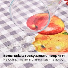 Скатертина водовідштовхувальна IDEIA 140 x 170 см бавовна яблука