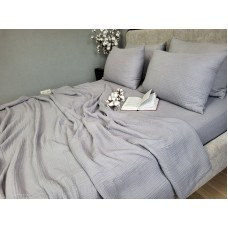 Комплект з мусліну Smoke Grey, 4 шари 100% бавовни, ТМ Комфорт-текстиль