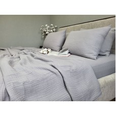 Комплект з мусліну Smoke Grey, 4 шари 100% бавовни, ТМ Комфорт-текстиль