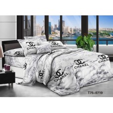Комплект постільної білизни Chanel (Шанель), Sofia, двоспальний, Полікоттон, СПК-309