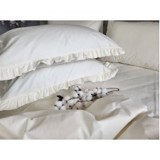 Комплект постільної білизни SOLO № S101, cotton з рюшею