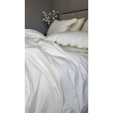Комплект постільної білизни SOLO № S101, cotton з рюшею