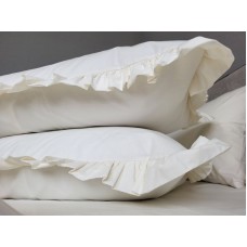 Комплект постільної білизни SOLO № S101, cotton з рюшею