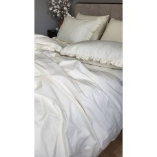 Комплект постільної білизни SOLO № S101, cotton з рюшею