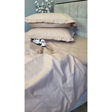 Комплект постільної білизни SOLO № S116, cotton з рюшею
